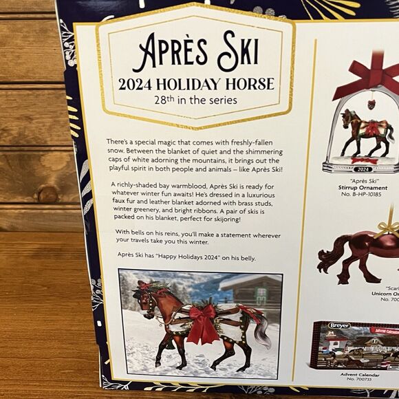 Breyer Apres Ski 2024 Holiday Collection Blanket Traditional Scale NIB Sealed - Picture 9 of 10